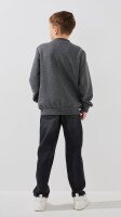 Купить Кофта однотонная для мальчика Dinomin 10132 116 см Графитовый Артикул: 2000999494314 Миниатюра фотографии № 5