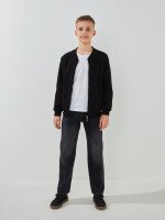 Купить Кофта однотонная для мальчика Dinomin 10133 116 см Черный Артикул: 2000999494529 Миниатюра фотографии № 2