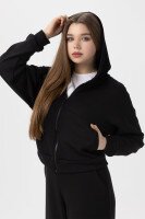 Кофта однотонная женская 2345-K 2XL Черный (2000990233677W)  Фото №2