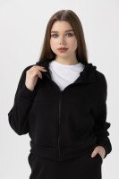 Кофта однотонная женская 2345-K 2XL Черный (2000990233677W)  Фото №0