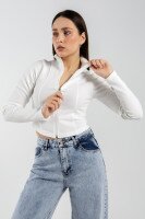 Кофта однотонная женская Noa Noa 9979 S Белый  Фото №0