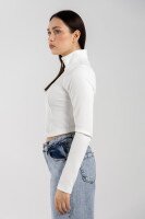 Кофта однотонная женская Noa Noa 9979 S Белый  Фото №2