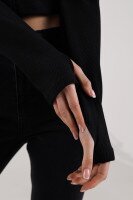 Кофта однотонная женская Noa Noa 9979 S Черный  Фото №2