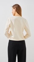 Купить Кофта однотонная женская GENUA G01114-0001 M Молочный Артикул: 2000999386756 Миниатюра фотографии № 5