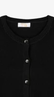Кофта однотонная женская On me T23163 One Size Черный  Фото №0