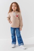 Кофта з принтом для дівчинки Baby Show 14362 110 см Бежевий  Фото №0