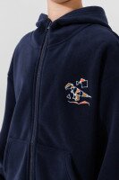 Кофта з принтом для хлопчика Lizi 24869 128 см Темно-синій  Фото №1