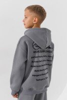 Кофта с принтом для мальчика Waxmen 7223 152 см Серый  Фото №3