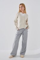 Кофта с узором для девочки Lizi 2361 146 см Молочный (2000990616142W)  Фото №2