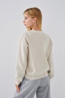 Кофта с узором для девочки Lizi 2361 146 см Молочный (2000990616142W)  Фото №1