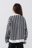 Кофта с узором для девочки Lizi 3418 116 см Черно-белый (2000990615831W)  Фото №3