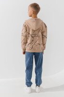 Кофта з візерунком для хлопчика Waxmen 7235 128 см Бежевий  Фото №3