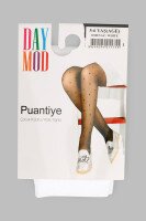 Колготы с принтом для девочки Day Mod Горохи 20Den 9-10 лет Белый (2000990704634A)  Фото №1