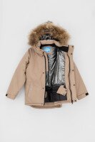 Комбінезон для хлопчика Snowgenius H38-08 куртка + штани на шлейках 116 см Бежевий (2000989630586W)  Фото №18