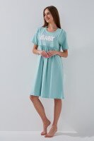 Комплект халат+нічна сорочка жіночий Nicoletta 7413 S Блакитний  Фото №3