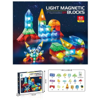 Конструктор магнитный 2204 64 детали