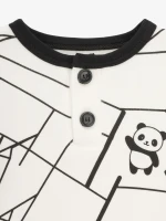 Купити Костюм боді+шорти для хлопчика Mini Papi 26109 3-6 місяців Білий Артикул: 2000999603808 Фото мініатюра № 3