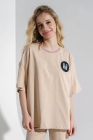 Купити Костюм для дiвчинки Dinomin DM240515 164 см Бежевий (2000990392152S) Артикул: 2000990392152 Фото мініатюра № 2