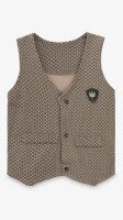 Купити Костюм для хрещення для хлопчика Mini Papi 9421 62 см Сіро-коричневий Артикул: 2000999549434 Фото мініатюра № 6
