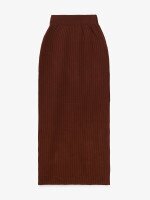Купить Костюм джемпер+юбка однотонный женский GENUA G01111-0002 S/M Коричневый Артикул: 2000999550300 Миниатюра фотографии № 12