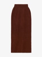Купить Костюм джемпер+юбка однотонный женский GENUA G01111-0002 S/M Коричневый Артикул: 2000999550300 Миниатюра фотографии № 14
