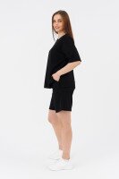 Костюм футболка + шорты однотонный женский M36 44 Черный (2000989668886S)  Фото №4