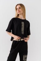 Костюм футболка+штаны для девочки Benini 251041 158 см Черный  Фото №1
