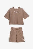 Купить Костюм футболка+шорты для девочки Benini 251028 164 см Кофейный Артикул: 2000990933737 Миниатюра фотографии № 1