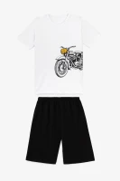 Костюм футболка+шорти для хлопчика Happy Kids 018 146 см Білий  Фото №0
