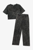 Костюм футболка+штаны для девочки Benini 251015 152 см Графитовый
