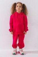 Костюм худи+штаны для девочки ANGELOS 7163 116 см Малиновый (2000990722287W)  Фото №1