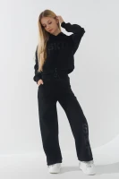 Костюм худі+штани для дівчинки Benini 241141 146 см Чорний (2000990714923W)  Фото №3