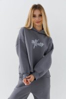 Костюм худи+штаны для девочки Benini 241192 134 см Серый  Фото №0
