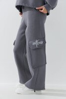 Костюм худи+штаны для девочки Benini 241192 134 см Серый  Фото №2