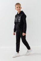 Костюм худі+штани для хлопчика Deniz 06104 122 см Чорний  Фото №3