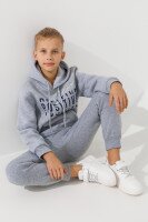 Костюм худі+штани для хлопчика Deniz 06104 122 см Сірий  Фото №0