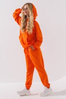 Костюм худи+штаны детский Dinomin DM2401-1 146 см Оранжевый (2000990558251D)  Фото №4