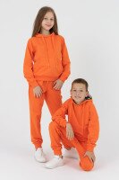 Костюм худи+штаны детский Dinomin DM2401 116 см Оранжевый (2000990557902D)  Фото №1