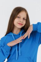 Костюм худи+штаны детский Dinomin DM2401 116 см Синий (2000990558077D)  Фото №4
