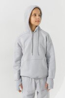 Костюм худі+штани дитячий Waxmen 7141-1 146 см Світло-сірий  Фото №9