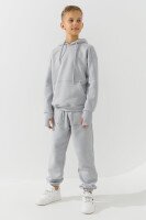 Костюм худі+штани дитячий Waxmen 7141-1 146 см Світло-сірий  Фото №7