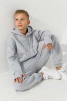 Костюм худі+штани дитячий Waxmen 7141-1 146 см Світло-сірий  Фото №8