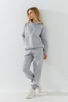 Костюм худі+штани дитячий Waxmen 7141-1 146 см Світло-сірий  Фото №3