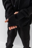 Костюм худи+штаны детский Waxmen 7141 128 см Черный  Фото №2