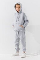 Костюм худи+штаны детский Waxmen 7141 122 см Светло-серый  Фото №3