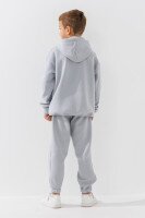 Костюм худи+штаны детский Waxmen 7141 122 см Светло-серый  Фото №4