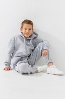 Костюм худи+штаны детский Waxmen 7141 122 см Светло-серый  Фото №0
