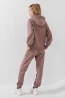 Костюм худі+штани однотонний дитячий Dinomin DM2401-1 146 см Бежевий (2000990558336D)  Фото №8