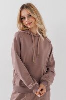 Костюм худі+штани однотонний дитячий Dinomin DM2401-1 146 см Бежевий (2000990558336D)  Фото №4