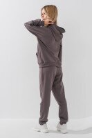 Костюм худі+штани однотонний дитячий Dinomin DM2401-1 146 см Графітовий (2000990558411D)  Фото №6